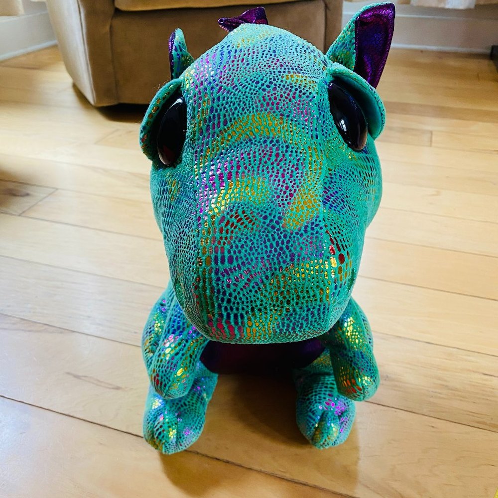 TY Cinder Green Large Dragon Plush
